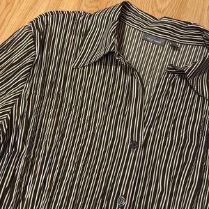 Y2K ruched button up shirt